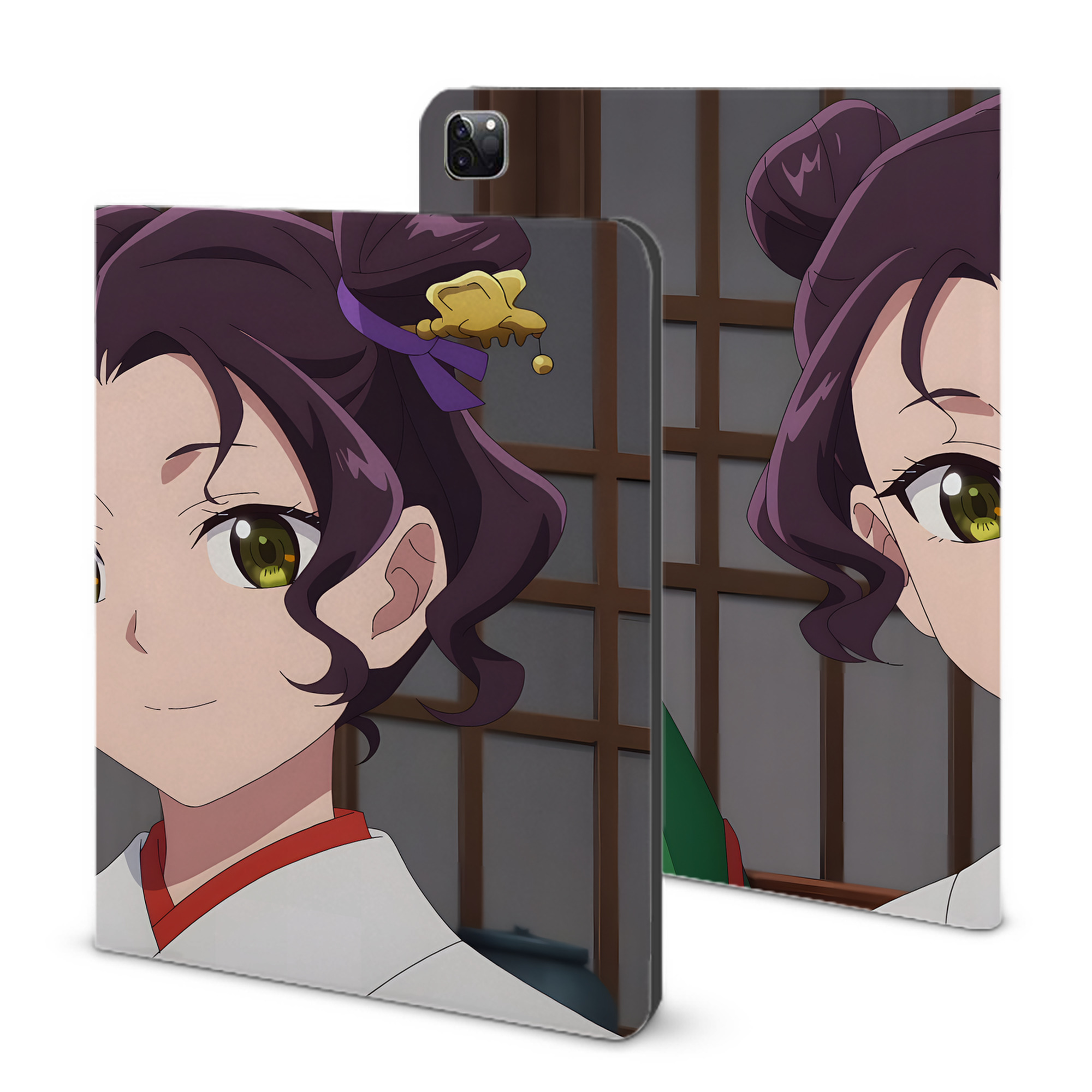 （画像用） 薬屋のひとりごと The Apothecary Diaries IPad ケース ブック型 PUレザー TPU 耐衝撃 軽量 薄型 ペン収納なし 全面保護 IPad 各モデル対応